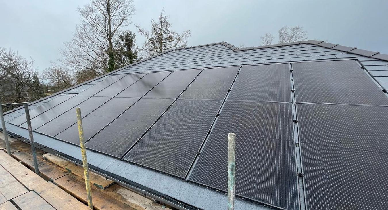 Solar PV installation in Hutton